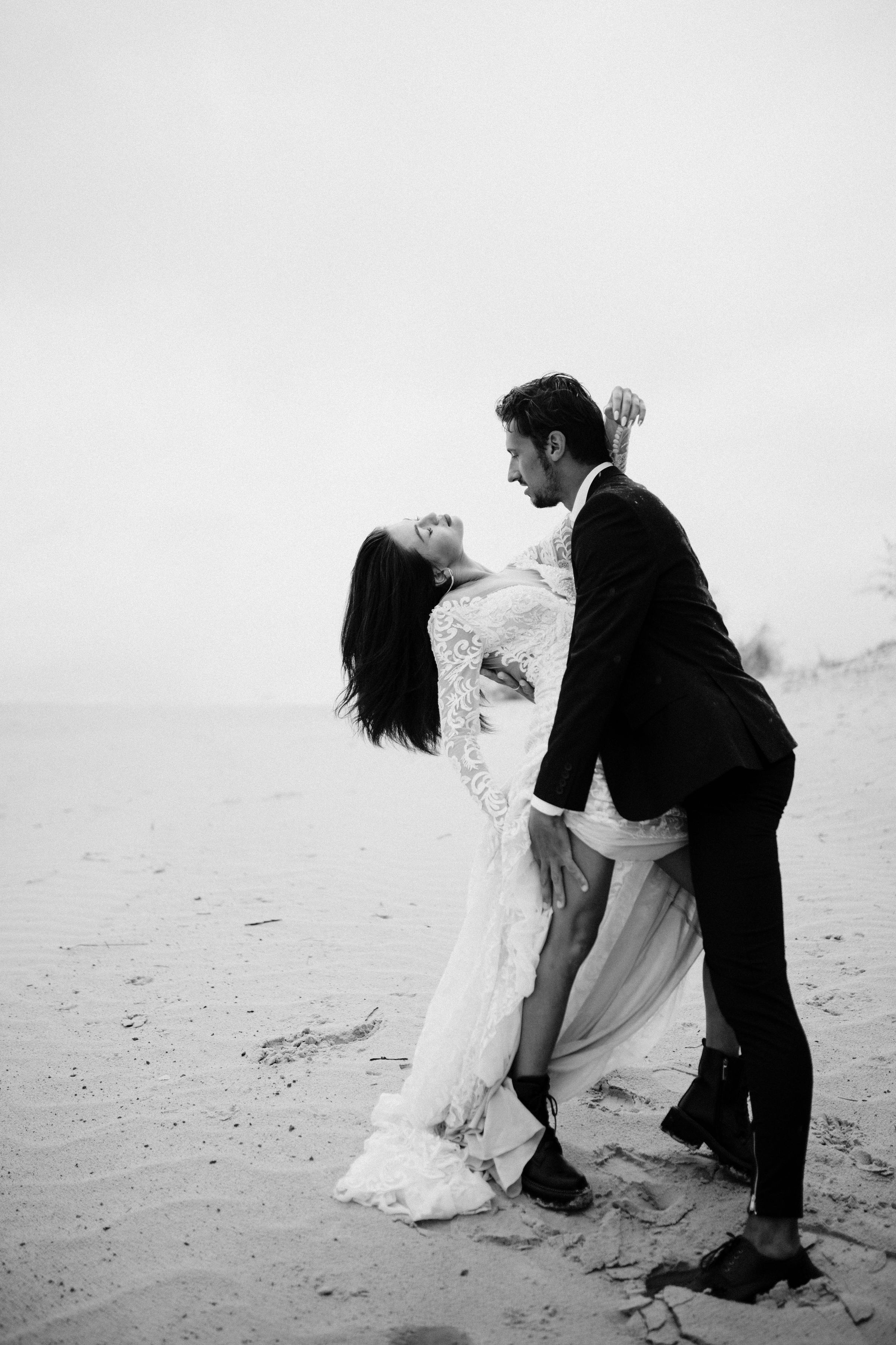 Margot and Henry by the sea